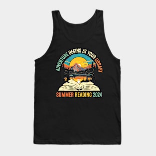 Adventure Begins At Your Library Summer Reading 2024 Tank Top